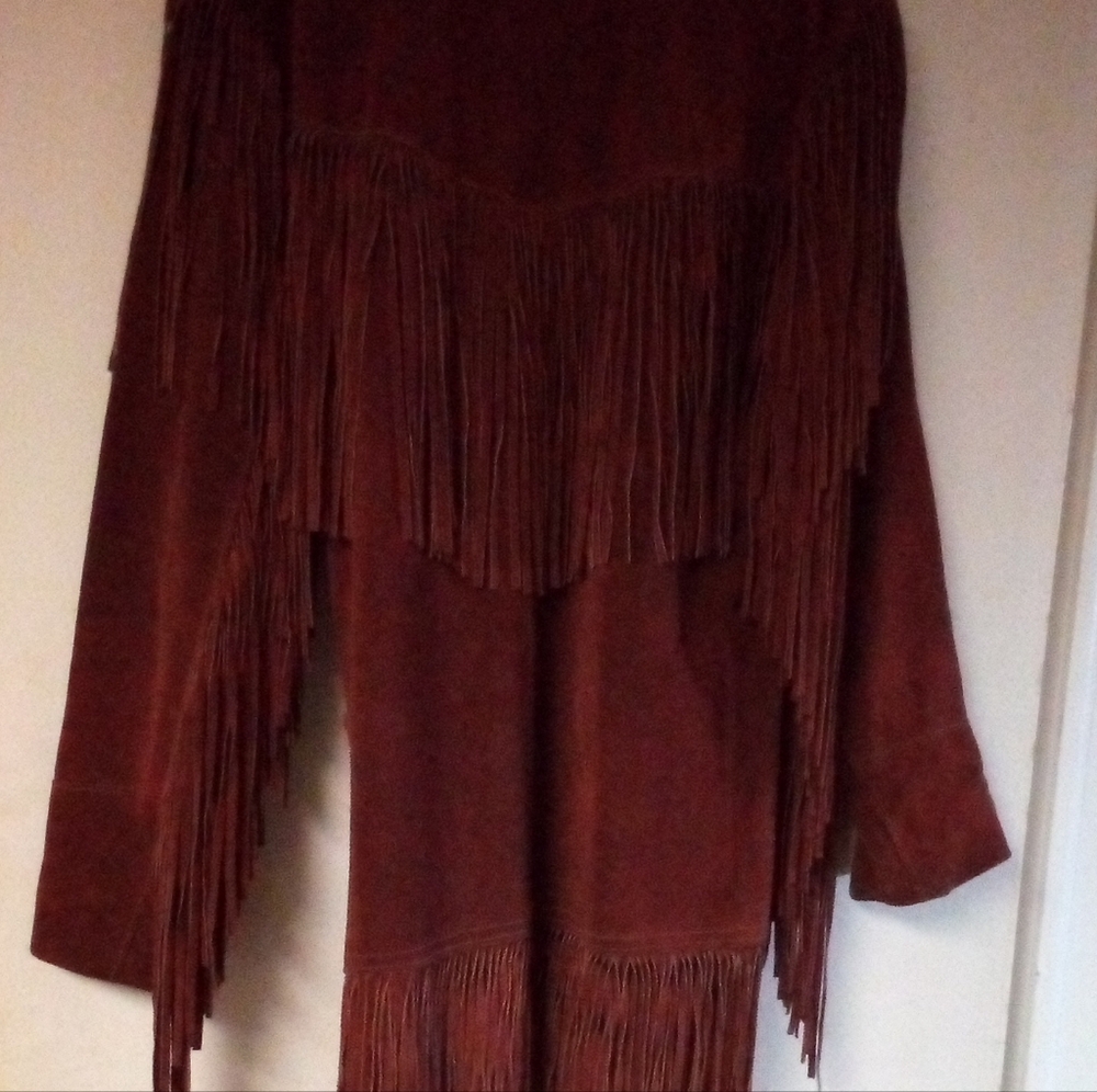 Women's Suede Fringe Leather Jacket JO.O.KAY, Truly Vintage